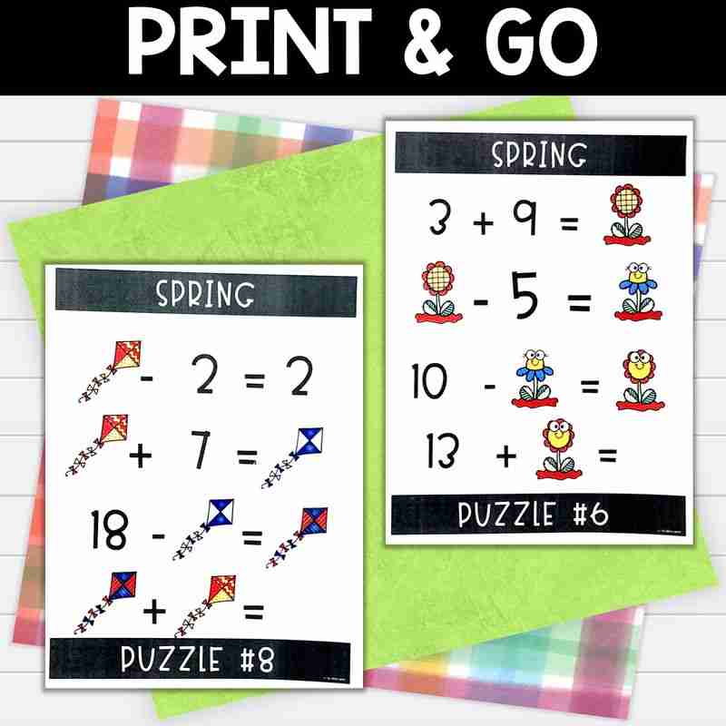 Spring Math Brain Teasers - Image 3
