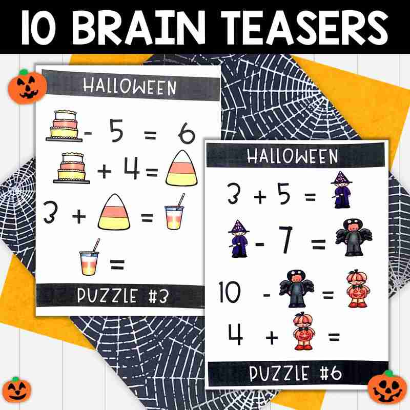 Halloween Math Brain Teasers - Image 2