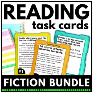 Fiction Reading Task Cards Bundle – 3rd, 4th, 5th Grade