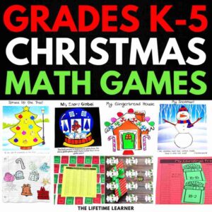 Christmas Math Games for Grades K-5