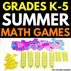Summer Math Games for Grades K-5