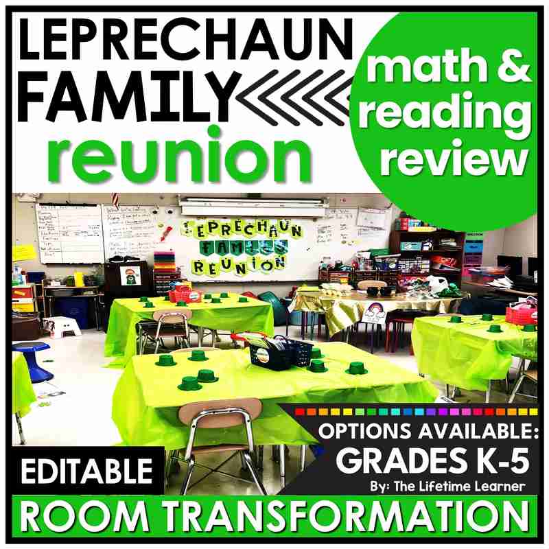 St. Patrick's Day Math and Reading Classroom Transformation Bundle