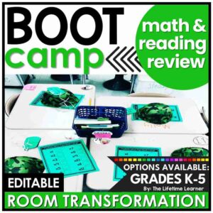 Boot Camp Math and Reading Classroom Transformation Bundle