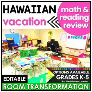 Hawaii Beach Math and Reading Classroom Transformation Bundle