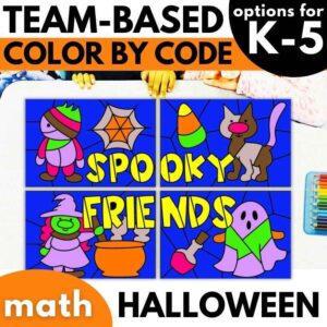 Halloween Math Coloring Activities