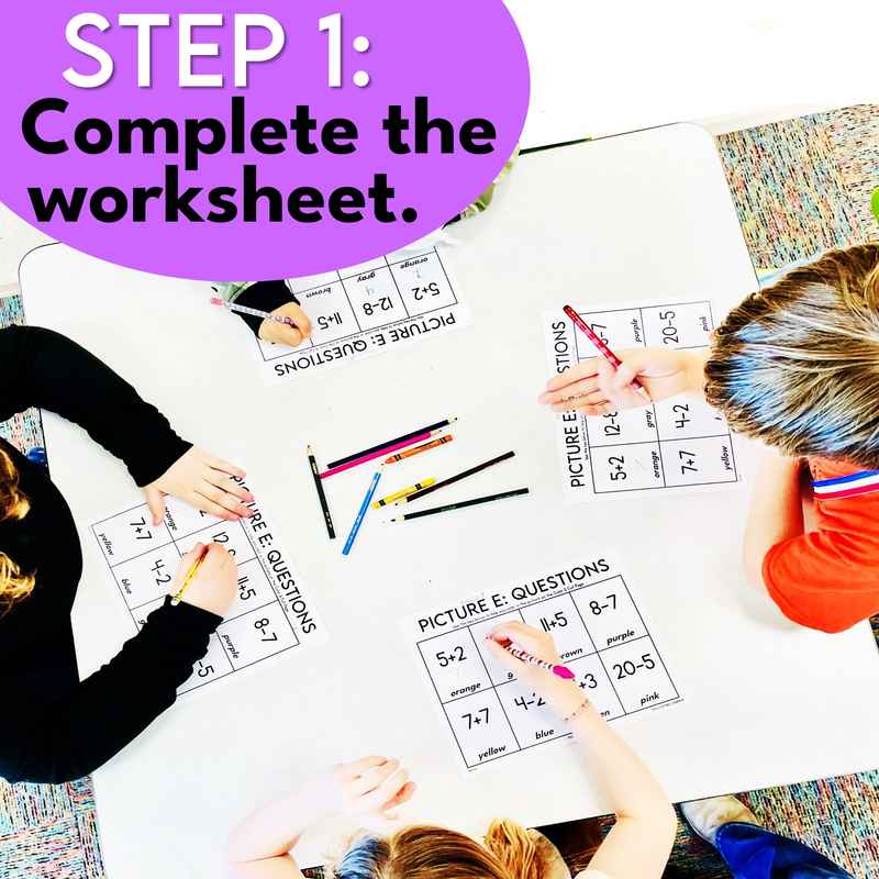 Halloween Math Coloring Activities - Image 2