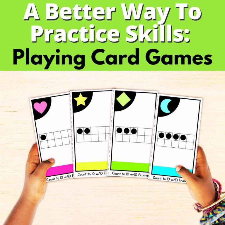 a better way to practice skills: playing card games