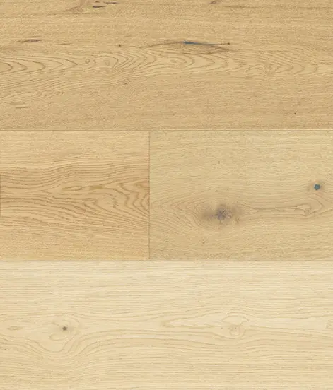 Natural oak hardwood flooring with smooth finish and wood grain detail.