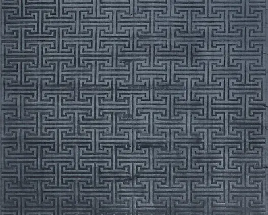 Intricate geometric carpet design with modern style and durability.