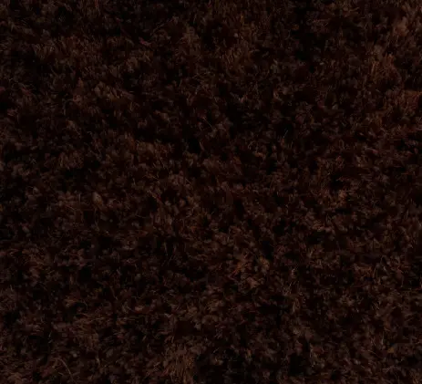 Dark brown plush carpet, soft texture, perfect for luxury flooring.