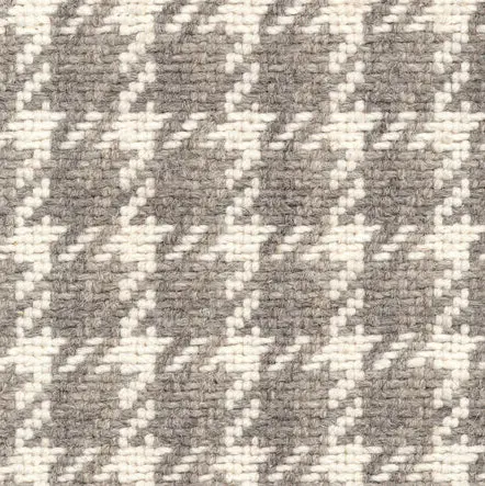 Luxurious houndstooth carpet design in neutral tones for sophisticated flooring.