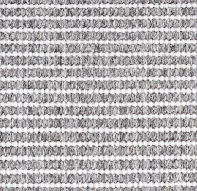Shoes mat with textured black and white stripes.