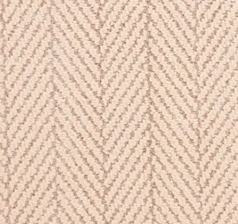 Soft beige herringbone carpet pattern for premium residential or commercial flooring solutions.