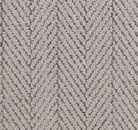 Microfiber carpet with herringbone pattern, ideal for residential and commercial spaces.