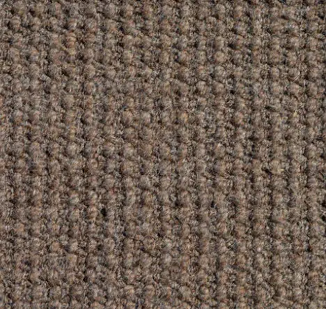 Soft beige commercial carpet with textured loop pile ideal for office spaces.