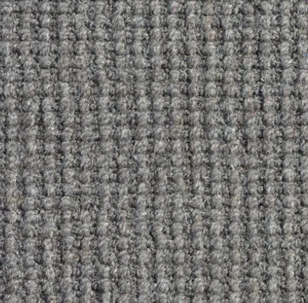 Soft gray woven carpet with textured pattern for premium flooring solutions.