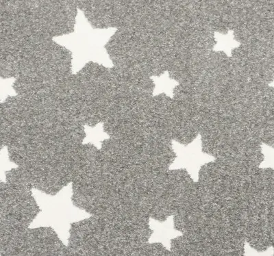 Star-patterned textured carpet in neutral tones, perfect for stylish commercial or home flooring designs.