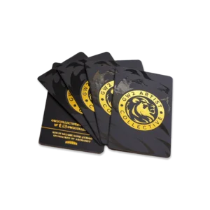 Soft Touch Laminated 3D Gold Foil Business Cards Printing