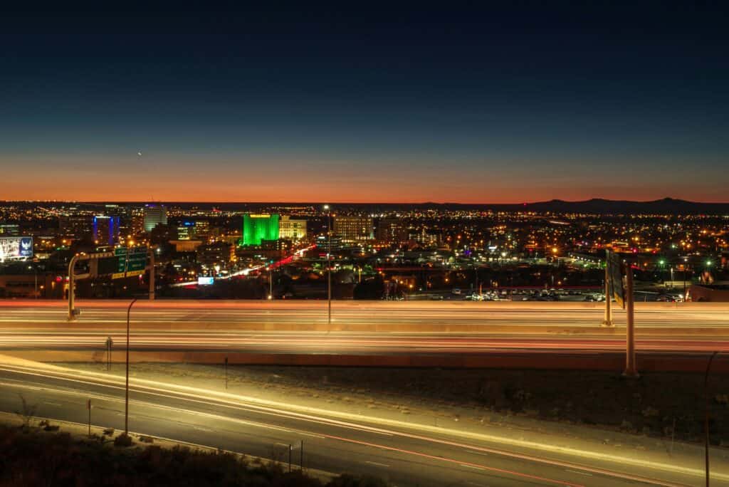 City of ABQ During the Night.