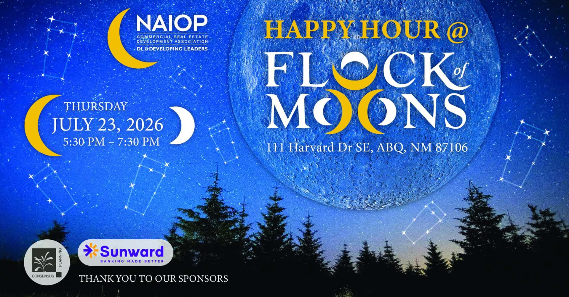 July 23rd DL Happy Hour - Flock of Moons