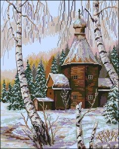 cross-stitch patterns winter