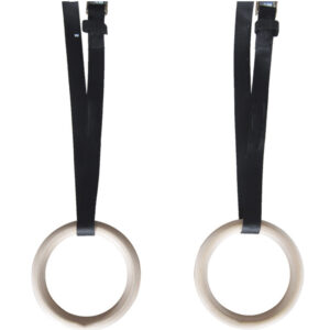 حلق الجمباز الخشبي  Wooden Gym Rings (28mm/32mm)
