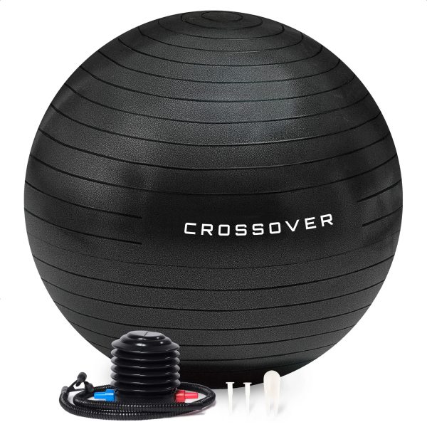 كرة يوجا من CROSSOVER مضادة للانفجار متوفرة بمقاسات 55 و65 و75 سم