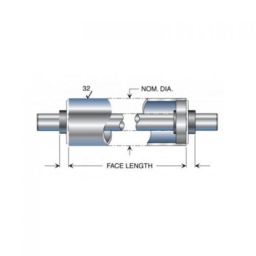 Aluminum Dead Shaft Idler Rolls