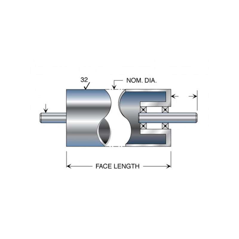 UltraLight™ Aluminum Dead Shaft Idler Rolls
