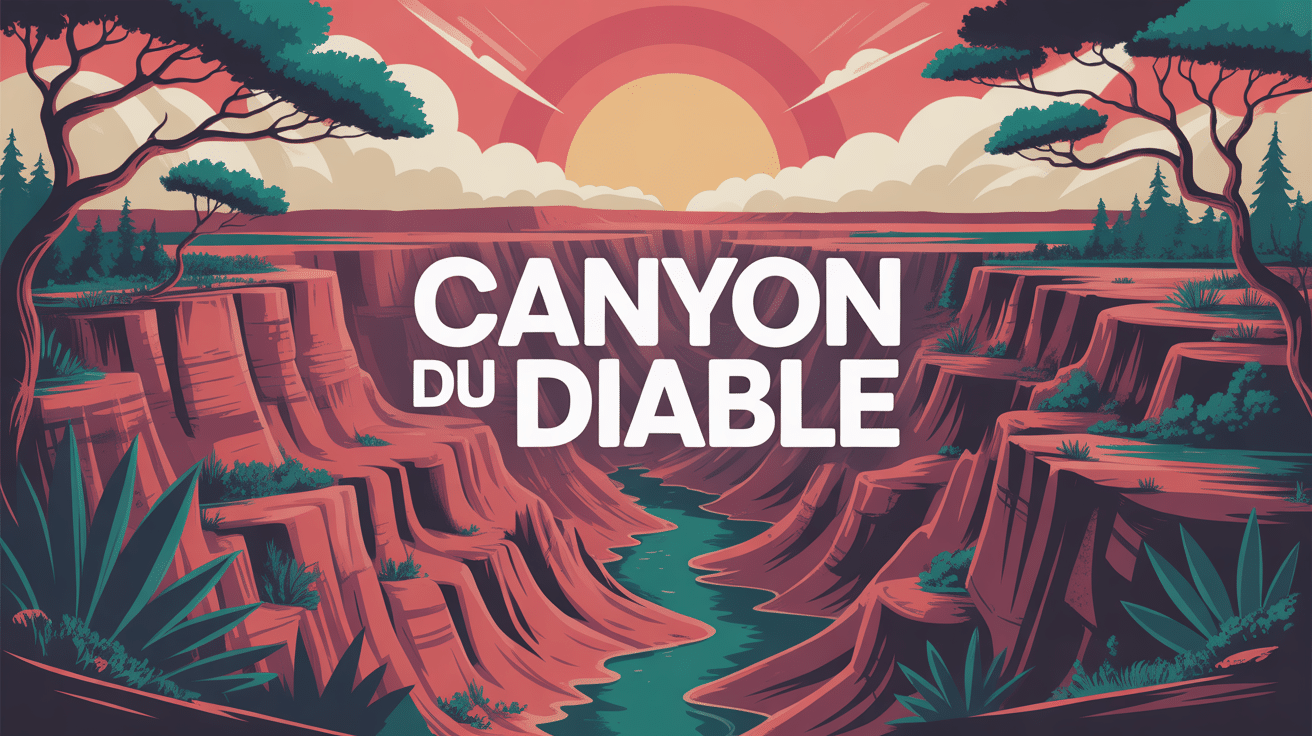 illustration canyon du diable décor naturel spectaculaire