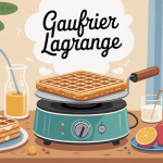 gaufrier lagrange sur table familiale petit-déjeuner