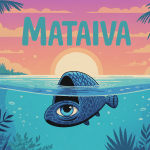 Vue stylisée du lagon fermé de Mataiva