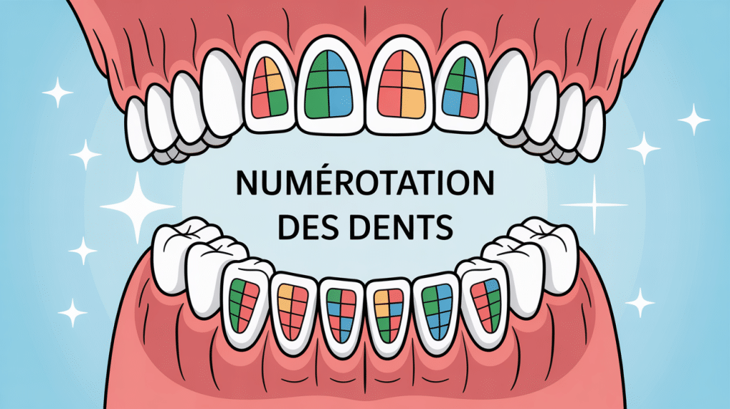 Schéma moderne numero des dents