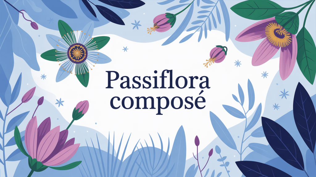 illustration apaisante passiflora composé médicament homéopathique