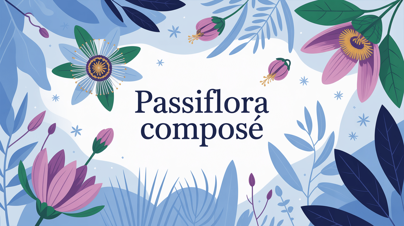 illustration apaisante passiflora composé médicament homéopathique