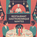 restaurant gastronomique Nantes illustration élégante