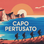 Vue panoramique de Capo Pertusato avec le phare, falaises et mer