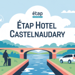 etap hotel castelnaudary illustration alternatives économiques près canal du Midi