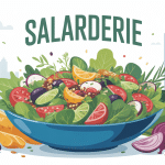 Illustration la salarderie grande assiette urbaine moderne
