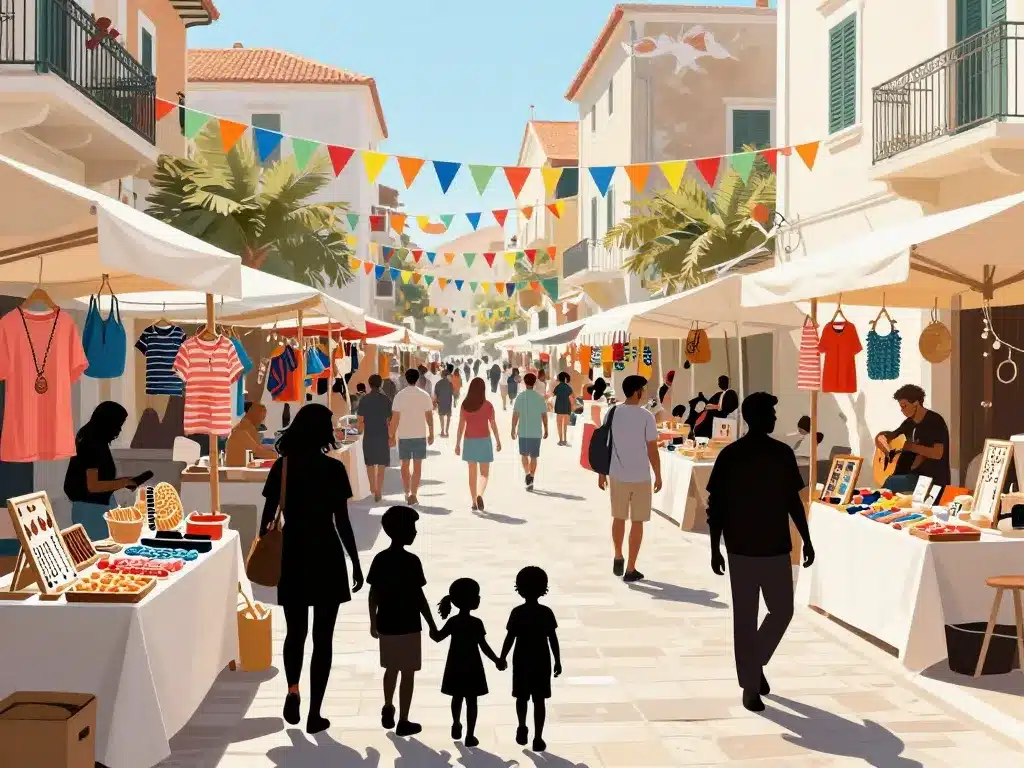 Grand marché non alimentaire marchés Saint Pierre la Mer animation estivale