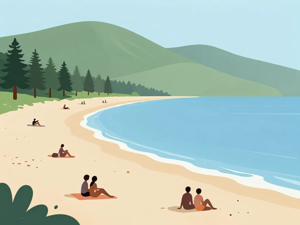 Vue plage et nature Moriani Plage Corse