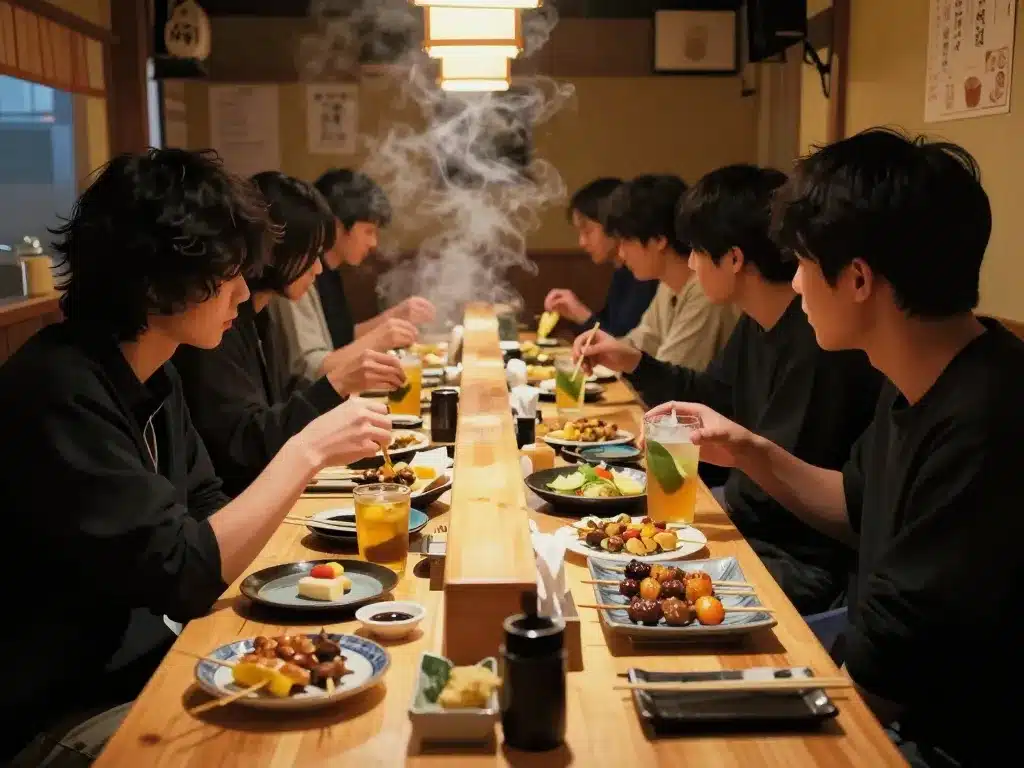 Omoide Yokocho izakaya yakitori comptoir chaleureux