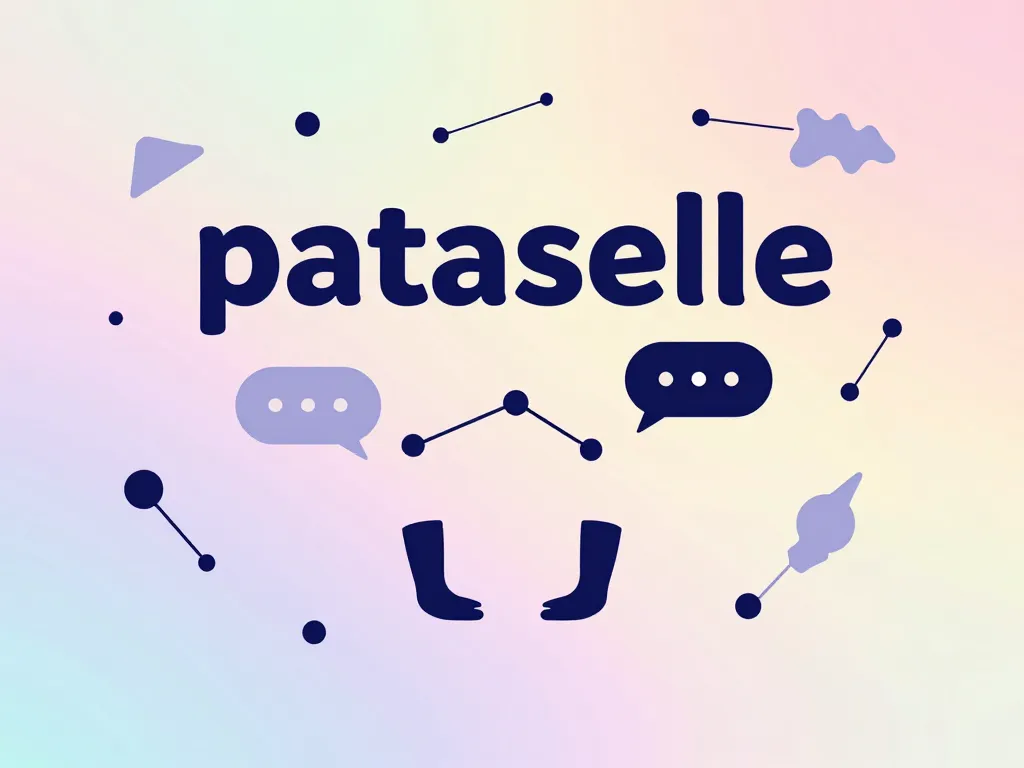 Visuel symbolique pataselle constellation pieds bulles internet