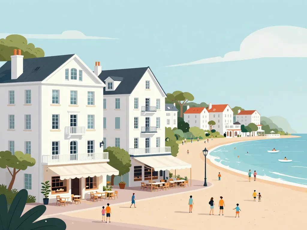 Vue Pontaillac quartier balnéaire Royan