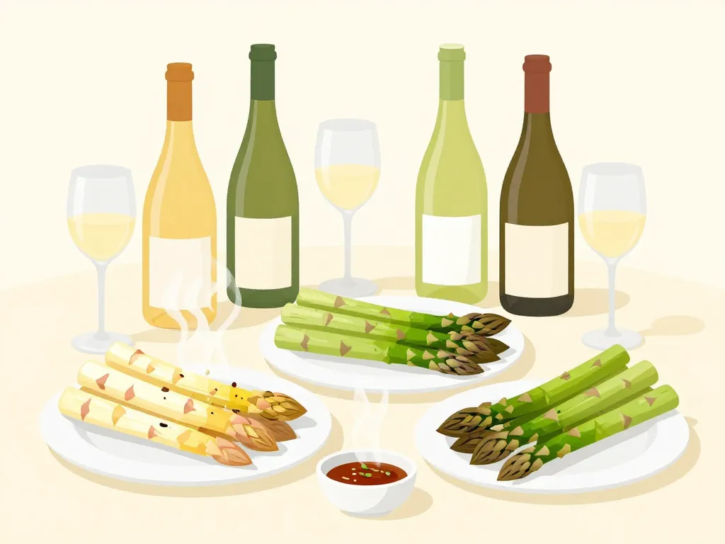 Quel vin avec les asperges selon préparation blanche ou verte