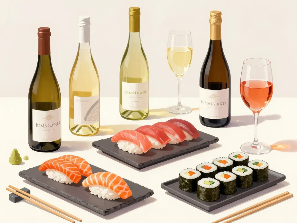 quel vin avec sushi blanc champagne rosé