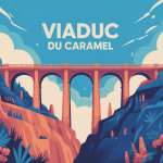illustration viaduc du caramel végétation remparts