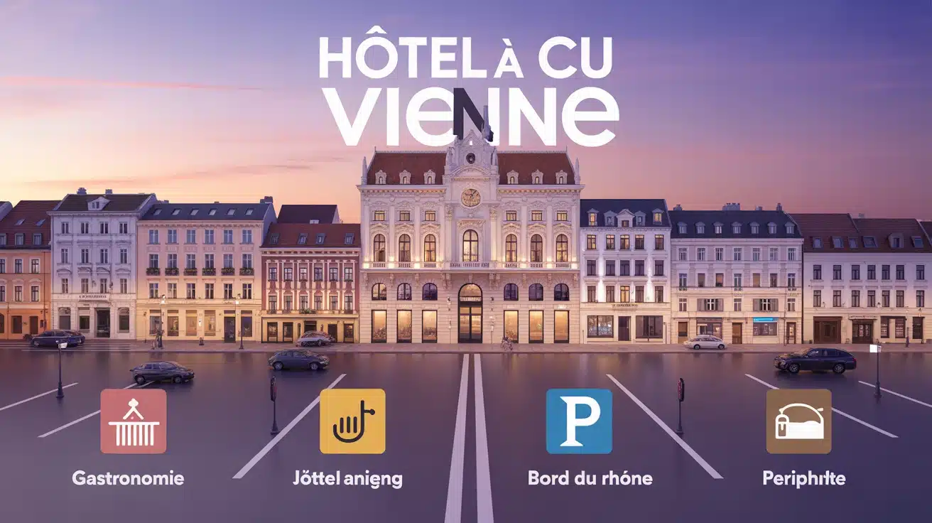 hotel vienne france illustration trois quartiers