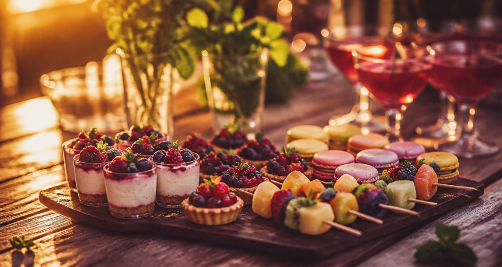 Buffet dessert apéro dinatoire avec mini desserts