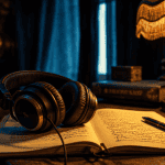 erotic audio casque carnet lumière chaude